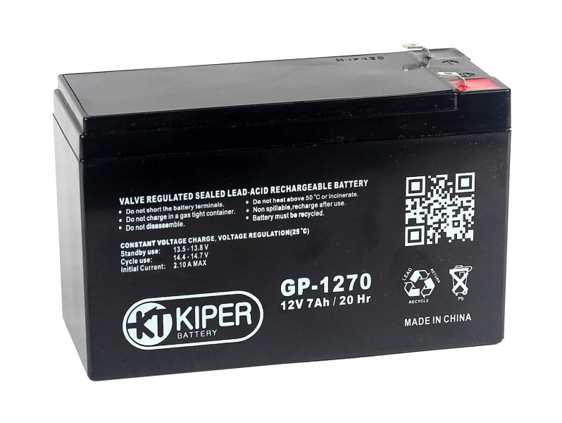 Аккумуляторная-батарея-Kiper-GP-1270-F1-12V7Ah