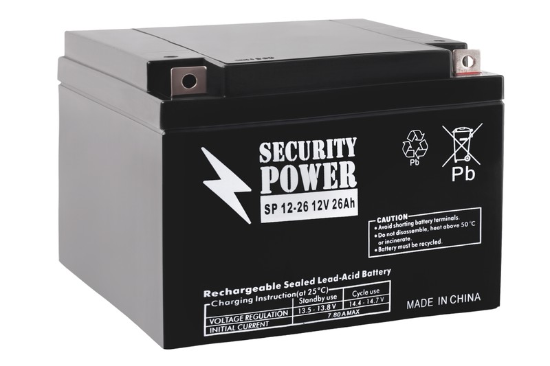 Аккумуляторная-батарея-Security-Power-SP-12-26-12V26Ah